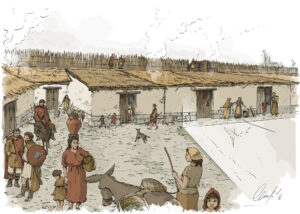Poblado de la Edad del Hierro de Las Eretas (Navarra | IDU Ilustración